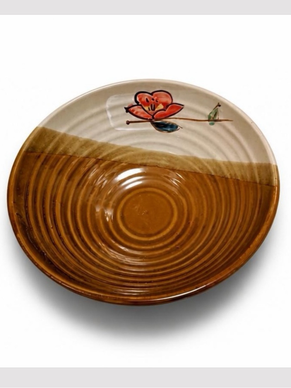 EUC Vintage WCL art pottery serving bowl, hand-signed by the artist.